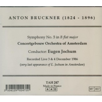 BRUCKNER - Jochum - Symphonie n°5 en si bémol majeur WAB 105..